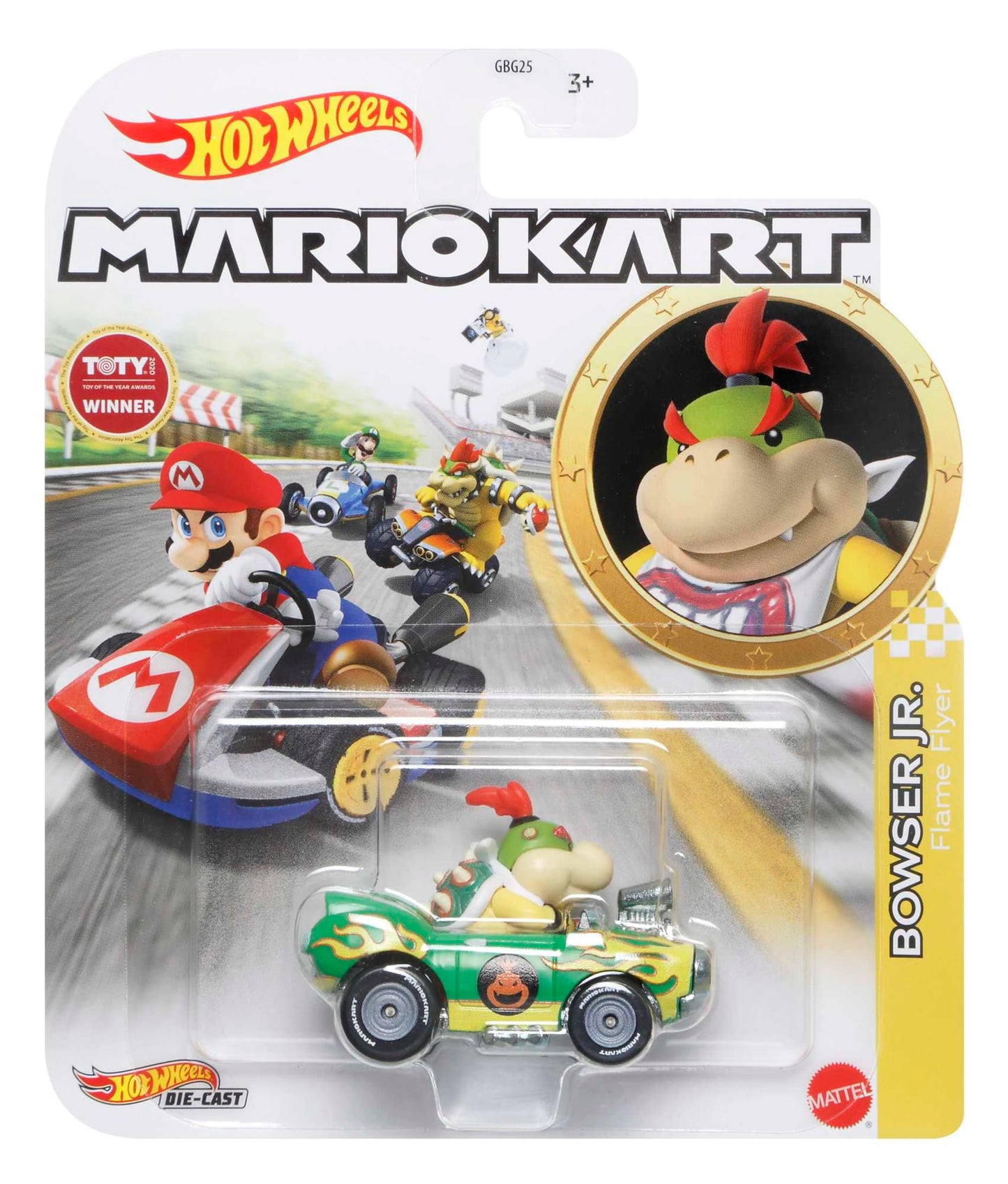 Hot Wheels Mario Kart Veh¨ªculo de Juguete Bowser Jr Flame Flyer