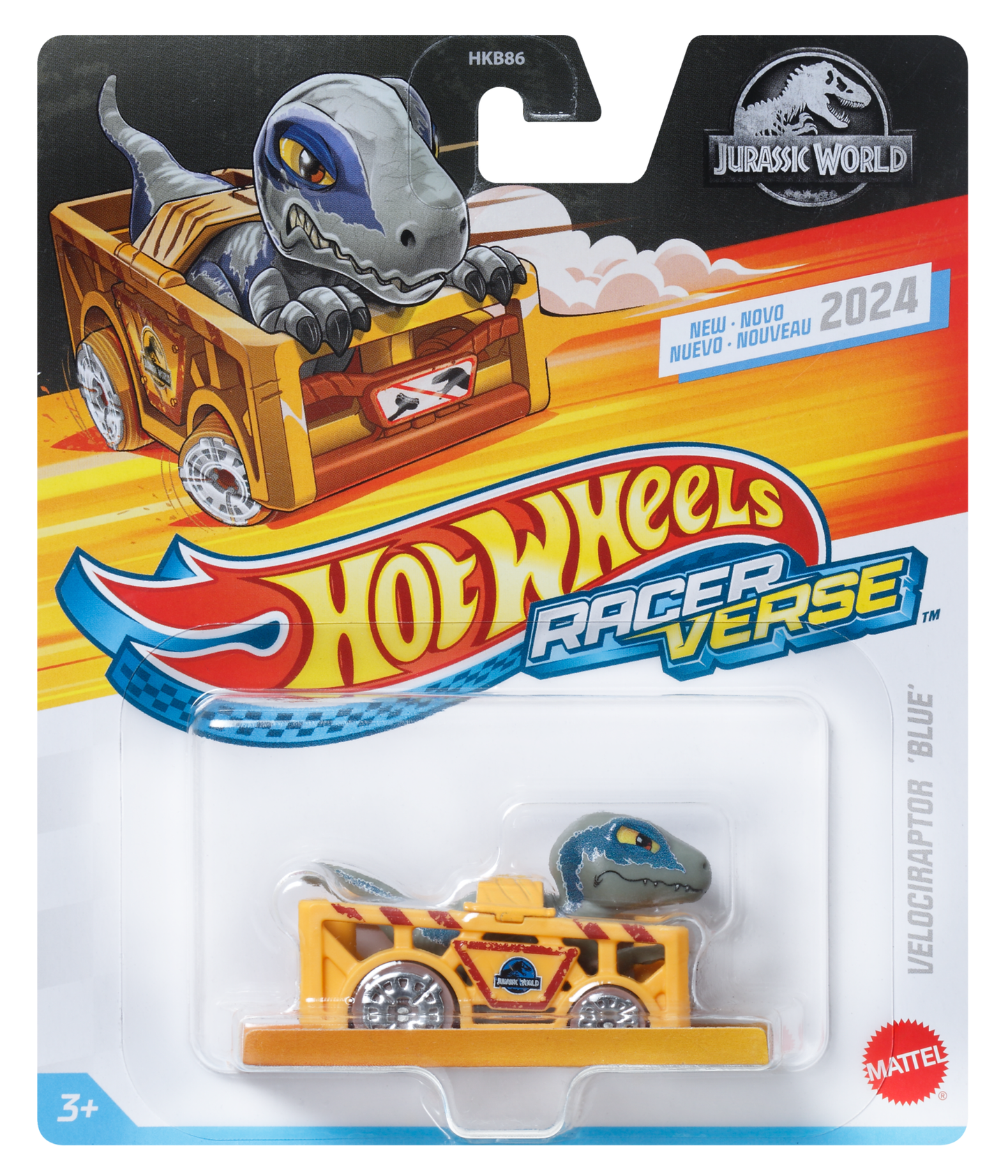 Hot Wheels RacerVerse Veh¨ªculo de Juguete Velociraptor Azul