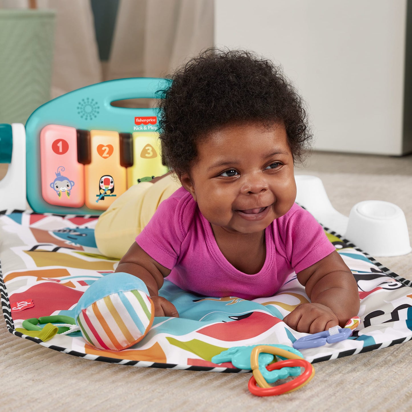 Fisher-Price Baby Gin¨¢sio para Beb¨ºs Pianinho Brilha e Cresce