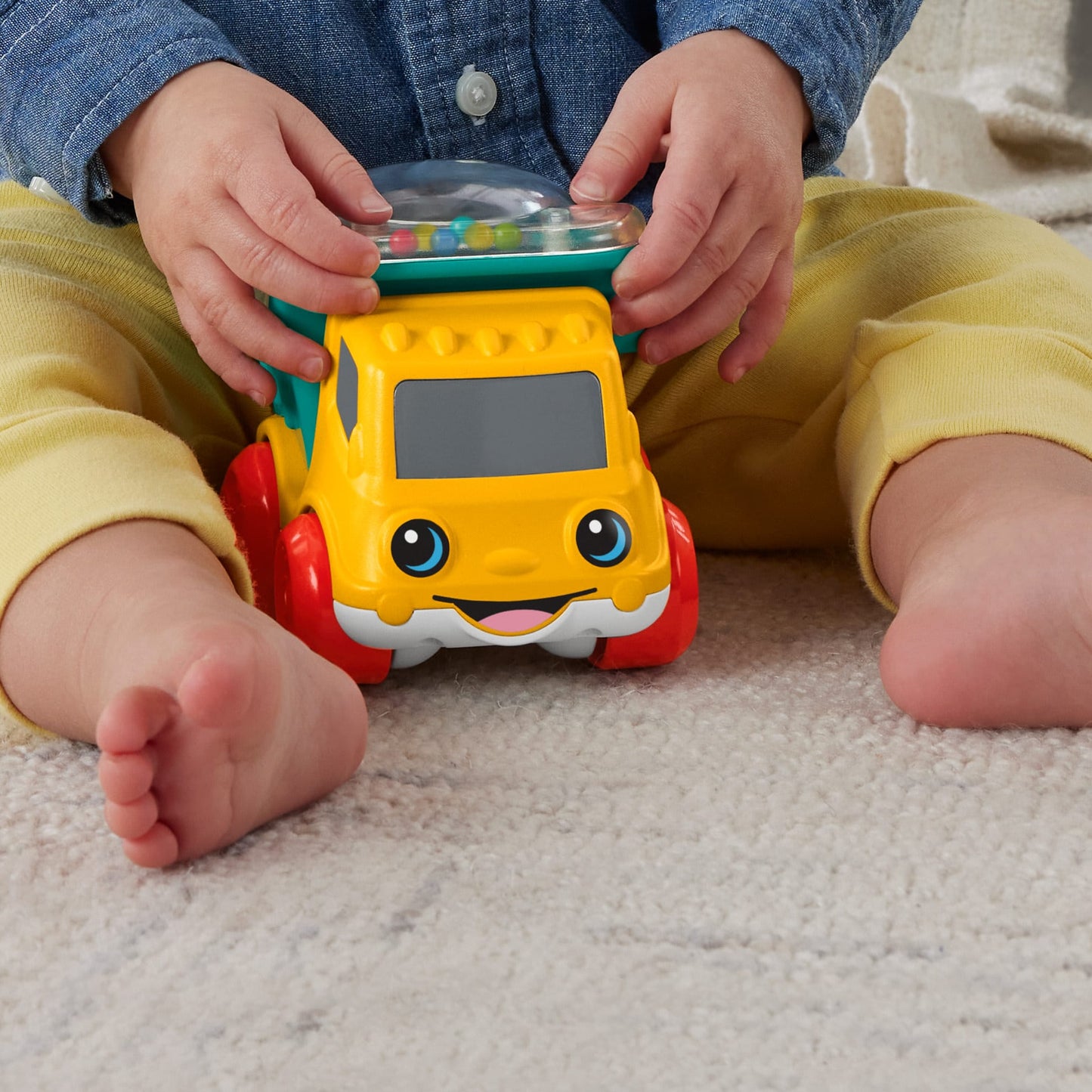 Fisher-Price  Camion-Benne Roulis-Boulis, Jouet ¨¤ Pousser Avec Perles