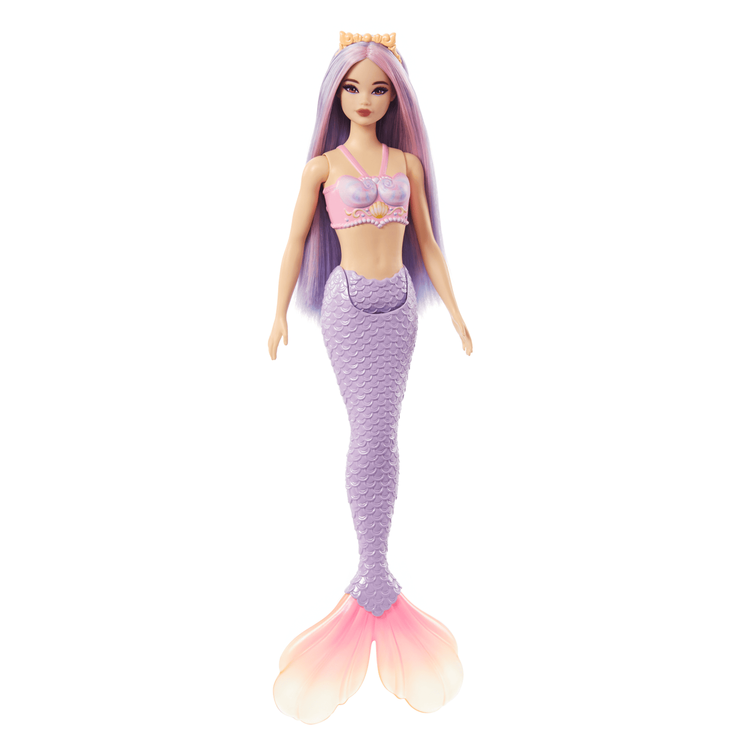 Barbie Fantasia Boneca Sereia com Cabelo Lil¨¢s