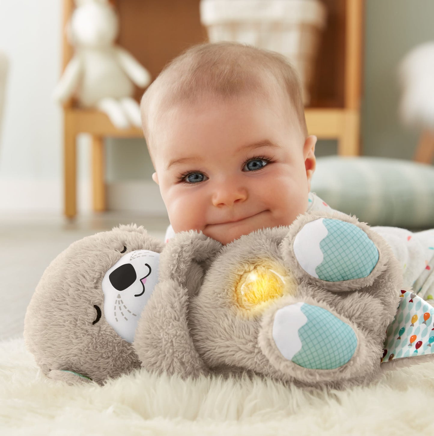 Ma Loutre Calins Bonne Nuit de Fisher-Price?, Peluche Musicale Apaisante Pour B¨¦b¨¦