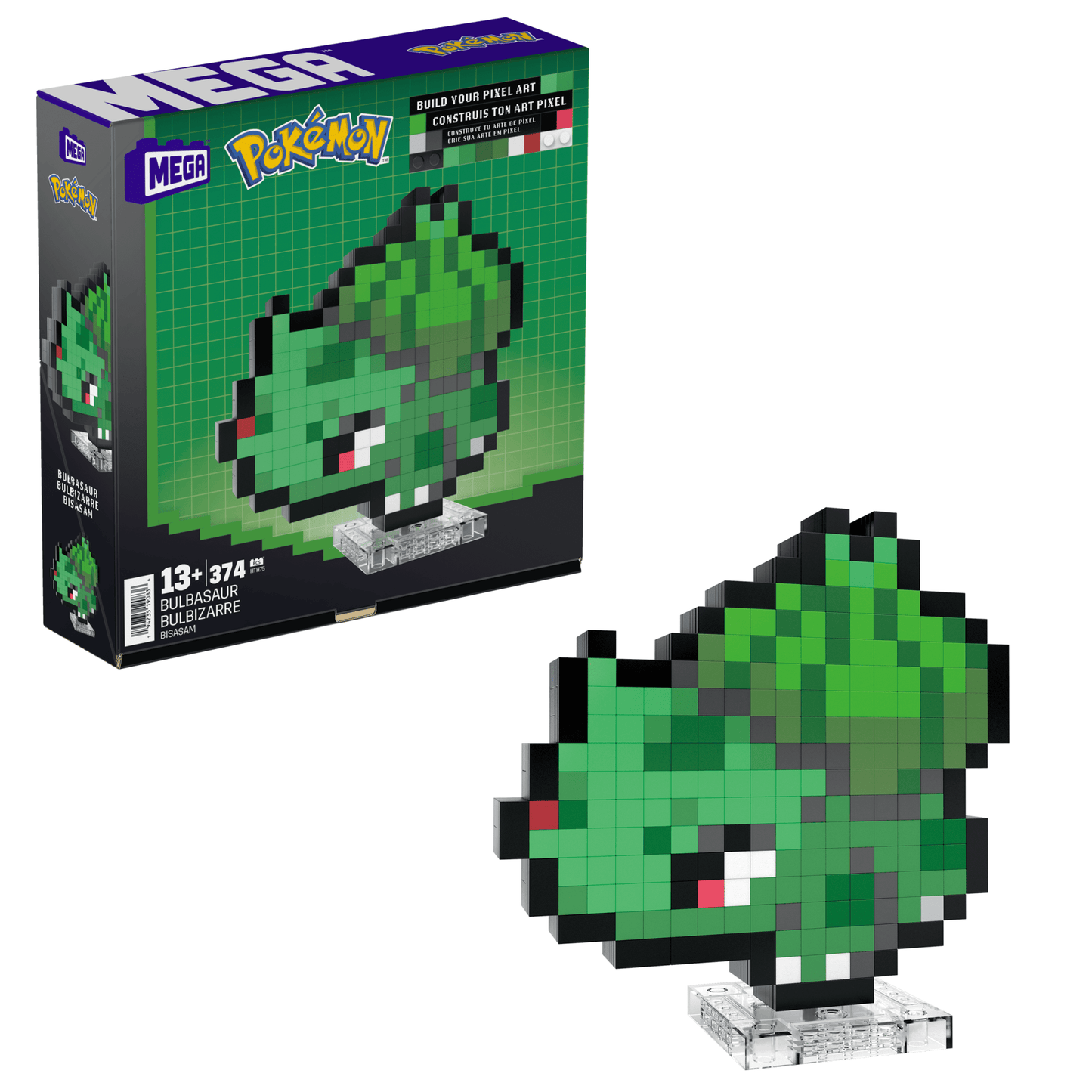 Mega  Pok¨¦mon  Coffret de Construction  Bulbizarre (374 Pces), R¨¦tro