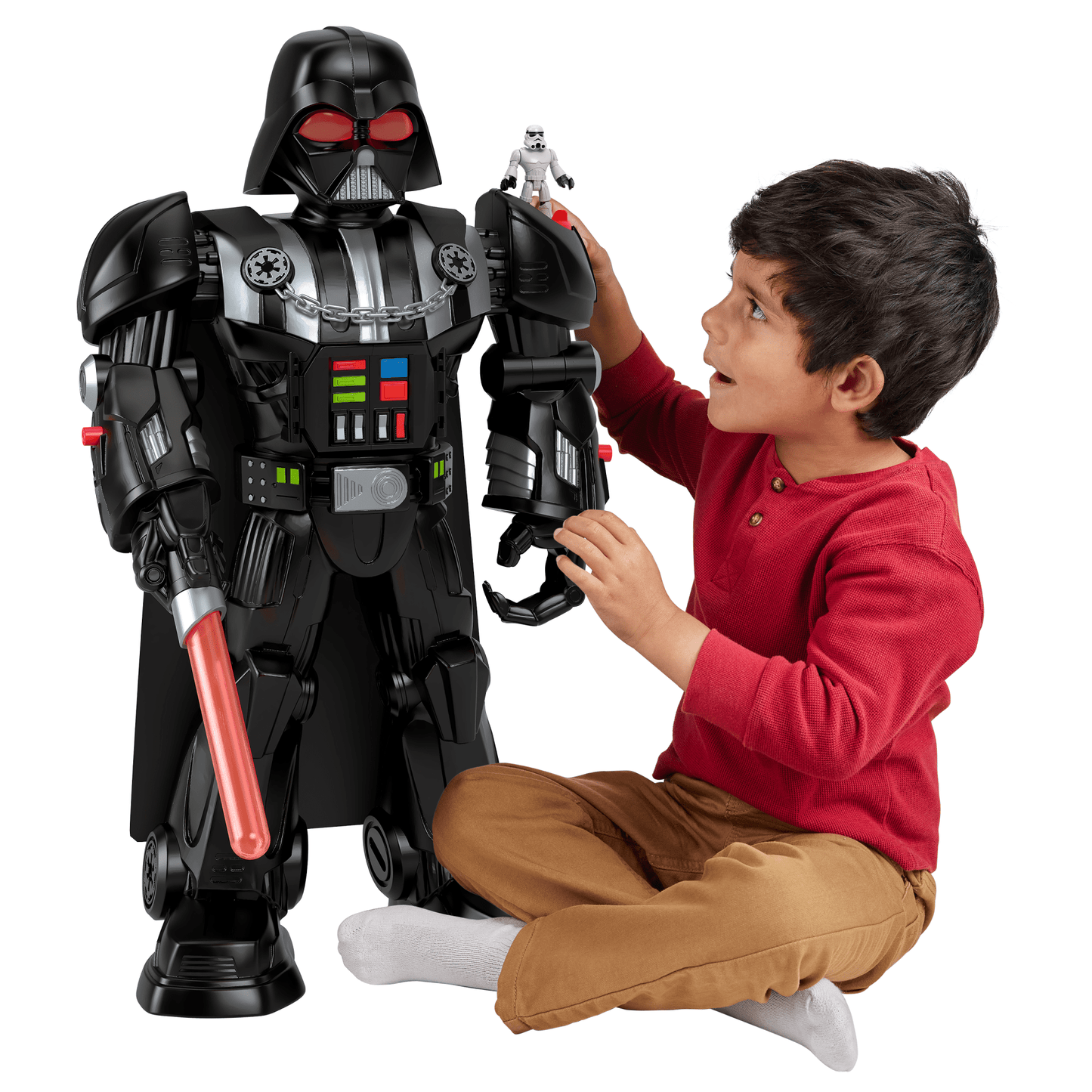 Imaginext Star Wars Robot Dark Vador, 60+ Cm, Cl¨¦ Stormtrooper