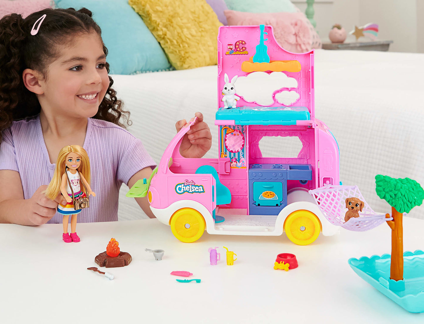 Barbie Veh¨ªculo de Juguete Chelsea Nuevo Camper